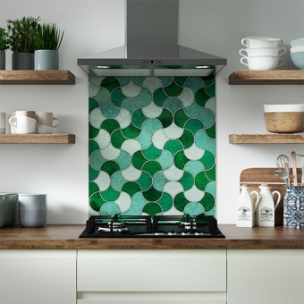 ALLOY SPLASHBACKS - Emerald Scallop Pietra