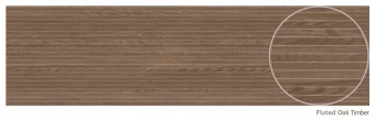 ALLOY SPLASHBACKS - Flutted Oak Timber