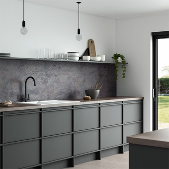 ALLOY SPLASHBACKS - Urban Steel Pietra