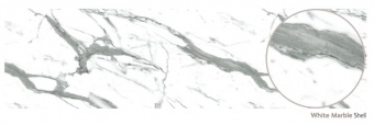 ALLOY SPLASHBACKS - White Marble Shell