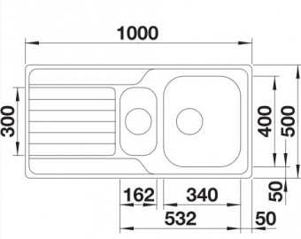 BLANCO SINK & TAP OFFER 3 - DINAS 6S S/Steel 1.5 Bowl Single Drainer & CAMIA Tap Chrome