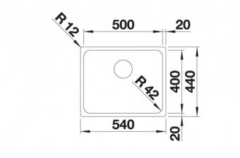 BLANCO - Solis 500-U Undermount Sink
