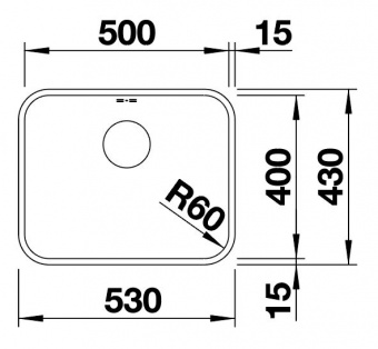 BLANCO - Supra 500-U Undermount Sink