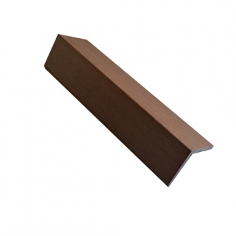 WPC Crete CoEx "Teak Brown" - Cube Cladding L-Profile 70mm x 62mm x 2.9M