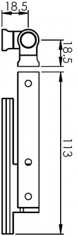 ALM - Edge Hinge Pair