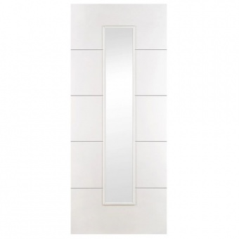 CONTRACT WHITE - Hydra Clear Glass Internal Doors