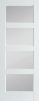 JAVA WHITE - Shaker 4 Lite Primed Frosted Glass