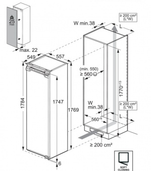 ELECTROLUX - 700 Series Integrated Larder Freezer