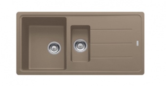 FRANKE - Basis 1.5 Bowl Sink Reversible Fragranite Oyster