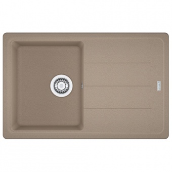 FRANKE - Basis Single Bowl Inset Sink Reversible Fragranite Oyster