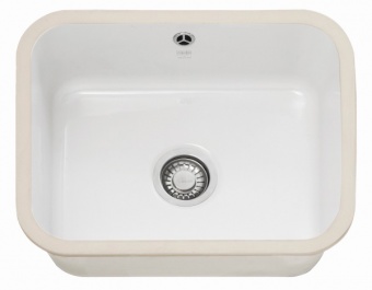 FRANKE - Villeroy & Boch Single Bowl Undermounted Sink Ceramic White Pack
