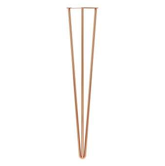 ROTHLEY - Hairpin Table 3 Pin Leg Polished Copper 710MM
