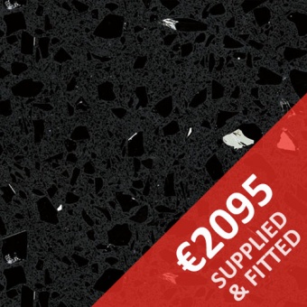 MASON QUARTZ WORKTOPS - Crystal Black