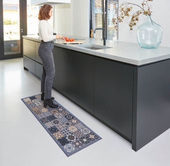 COOK & WASH INDOOR RUGS - Patchwork Grey
