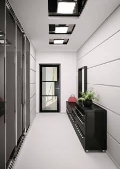 BELGRAVIA - Berkeley 3 Lite Clear Glass Premium Primed Black