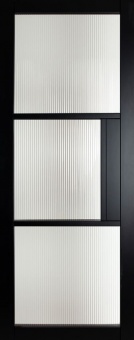 BELGRAVIA - Berkeley Black 3 Pane with Reeded Glass