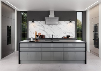 ALASSIO - Gloss Painted Collection - Dust Grey Cashmere