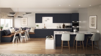LARISSA - Matt Painted Collection - Indigo