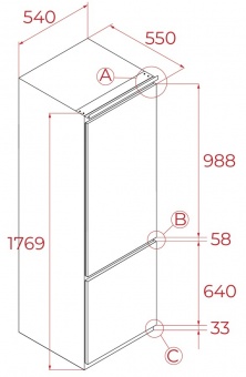 TEKA - Integrated Fridge 70-30 Freezer TEKA - Integrated Fridge 70-30 Freezer 