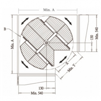 Kitchen rotating corner unit
