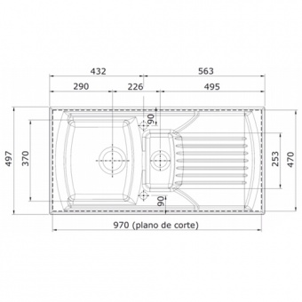Ceramic kitchen sink