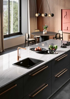 Valet Ceramic Sink Black Large