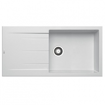 PYRAMIS - Alazia White Composite Single Bowl Sink