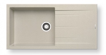 PYRAMIS - Alazia Beige Composite Single Bowl Sink