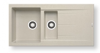 PYRAMIS - Alazia Beige Composite 1.5 Bowl Sink