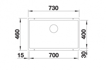 BLANCO - Rotan 700-U Silgranit Coffee Undermount Sink