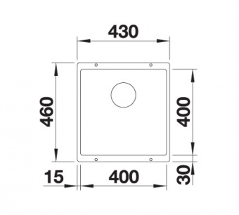 BLANCO - Rotan 400-U Silgranit Soft White Undermount Sink