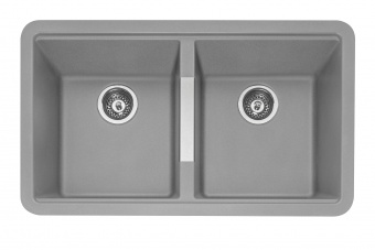 CAPLE - Lee200MINK Undermount Geotech Granite Sink Pebble Grey