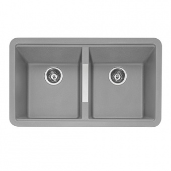 CAPLE - Lee200MINK Undermount Geotech Granite Sink Pebble Grey