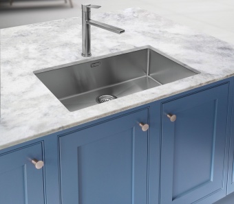 CAPLE - Mode750 Inset or Undermount Sink Stainless Steel
