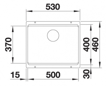 BLANCO - ETAGON 500-U Alumetallic Silgranit Undermount Sink