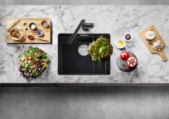 BLANCO - ETAGON 500-U Black Silgranit Undermount Sink