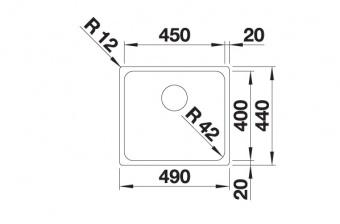 BLANCO - Solis 450-U Undermount Sink