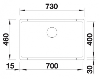 BLANCO - SUBLINE 700-U Anthracite Silgranit Undermount Sink
