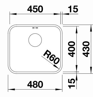 BLANCO - Supra 450-U Undermount Sink