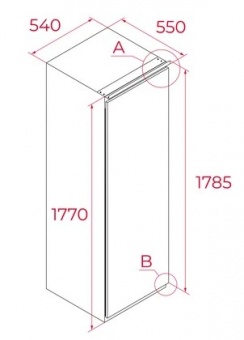 TEKA - Integrated Single Door Freezer
