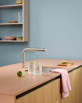 QUOOKER - PRO3 Front 3FRONTRVS Tap Stainless Steel
