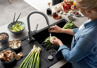 BLANCO CANDOR-S - Pull Out Mixer Tap Brushed Stainless Steel