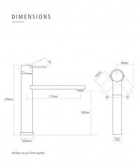 CAPLE - HAYDEN Single Lever Tap Solid Stainless Steel