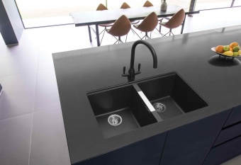 CAPLE - Avel Dual Lever Kitchen Tap Black