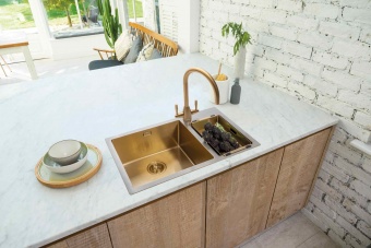 CAPLE - Avel Dual Lever Kitchen Tap Gold