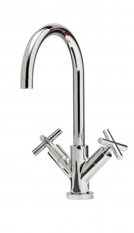CAPLE - Kontro Dual Lever Kitchen Tap Antique Polished Chrome