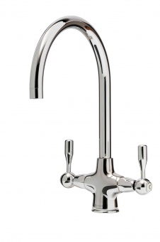 CAPLE - Leval Dual Lever Kitchen Tap Antique Polished Chrome