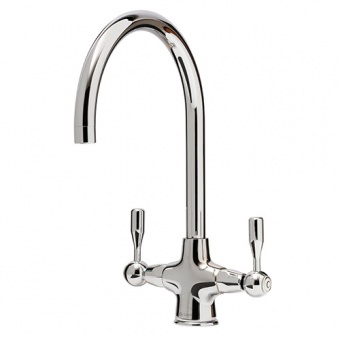 CAPLE - Leval Dual Lever Kitchen Tap Antique Polished Chrome