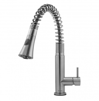 CAPLE - Spiro Pull-out Kitchen Tap Stainless Steel