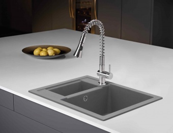 CAPLE - Spiro Pull-out Kitchen Tap Stainless Steel
